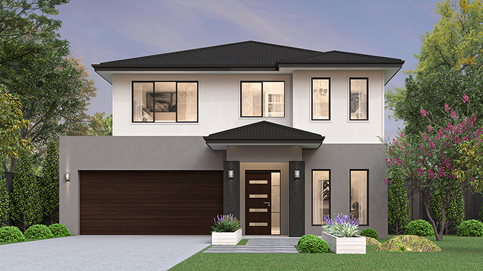 12.5m wide CONTEMPORARY NB Colorbond BuildOver 693x390px