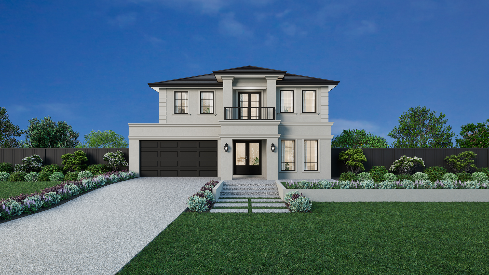 14m wide FRENCH PROVINCIAL MKII TiledRoof BuildOver 1920x1080px