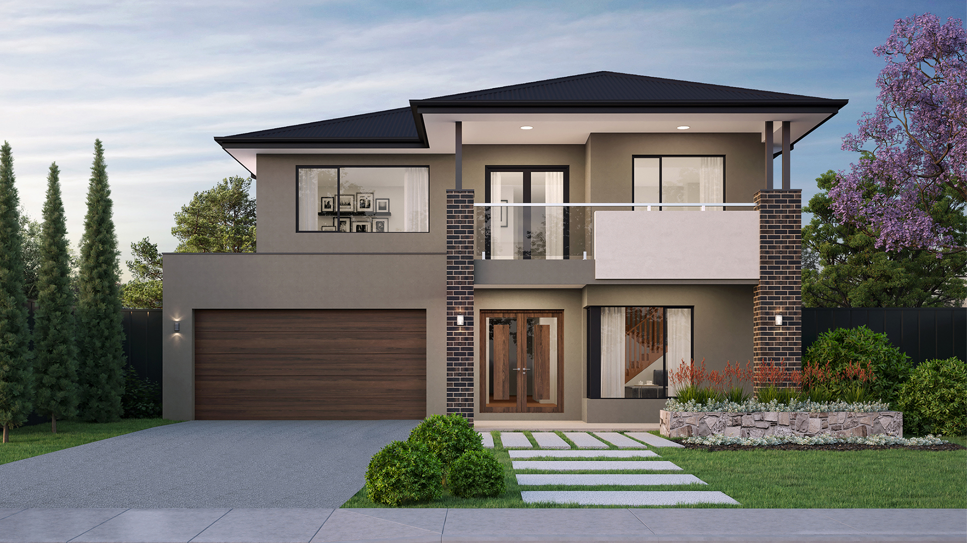 14m wide MODERN Colorbond BuildOver 1920x1080px