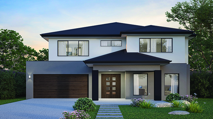 16m wide CONTEMPORARY NB Colorbond BuildOver 693x390px