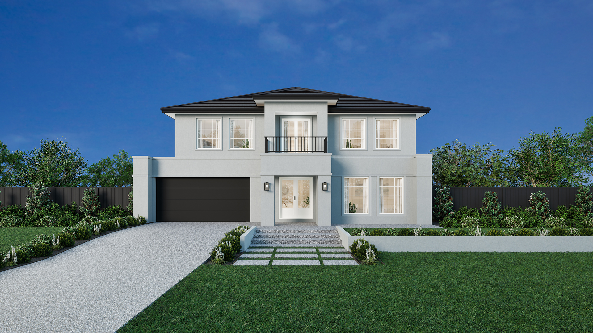 16m wide FRENCH PROVINCIAL MKI TiledRoof BuildOver 1920x1080px